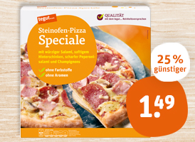 tegut... Steinofen-Pizza oder Flammkuchen