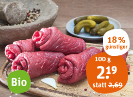 Bio-Rinderrouladen, -braten oder -gulasch 6