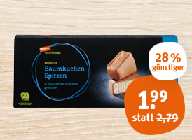 tegut... vom Feinsten Baumkuchen-Spitzen