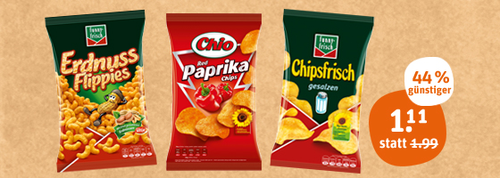 Chio Chips, funny-frisch Flippies oder Chipsfrisch