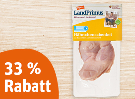 33% Rabatt auf tegut... LandPrimus Hähnchenschenkel