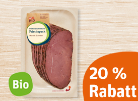 20 % Rabatt auf das gesamte tegut... Bio- Frischepack-Sortiment