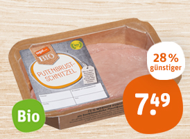 Biokreis tegut... Bio-Putenschnitzel