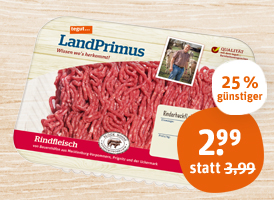 tegut... LandPrimus Rinderhackfleisch