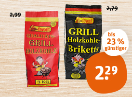 favorit Grill-Holzkohle oder -Briketts