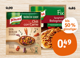 Knorr Fix oder Knorr natürlich lecker