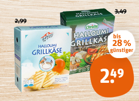 Greco oder Christis Halloumi Grillkäse