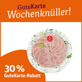 30 % GuteKarte-Rabatt auf Wiltmann Wurstaufschnitt