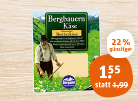 Bergader Bergbauern Käse-Scheiben