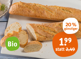 Naturland herzberger bäckerei Bio-Dinkelbaguette 38