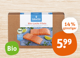 followfish Bio-Lachs-Filets