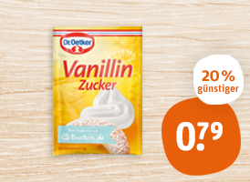 Dr. Oetker Vanillinzucker, Bourbon Vanillezucker oder Backin