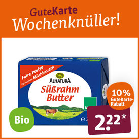 Bioland Alnatura Bio-Süßrahmbutter