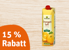 15 % Rabatt auf Alnatura Bio-Saft