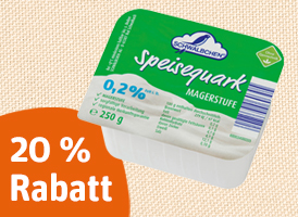 20 % Rabatt auf Schwälbchen, Frankenland, Vogtlandweide oder Schwarzwaldmilch