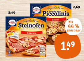 Original Wagner Steinofen-Pizza, Piccolinis, Flammkuchen oder Pizzies