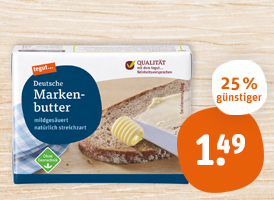 tegut... Deutsche Markenbutter