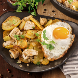 Tiroler Gröstl mit Spiegelei