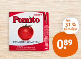 Pomito passierte oder stückige Tomaten