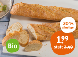 Naturland herzberger bäckerei Bio-Dinkelbaguette 38