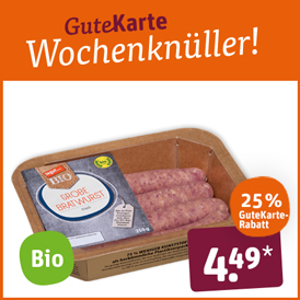 Biokreis tegut... Bio-Bratwurst 