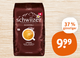 Schwiizer Schüümli Kaffeebohnen