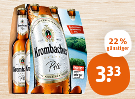 Krombacher Pils oder Radler