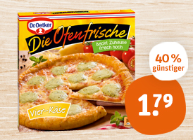 Dr. Oetker Die Ofenfrische Pizza