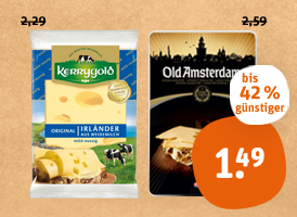 Kerrygold oder Old Amsterdam Käsescheiben