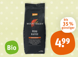 demeter Mount Hagen Bio-Peru-Kaffee oder Naturland Mount Hagen Bio-Arabica-Kaffee