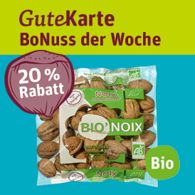 auf Bio-Walnüsse