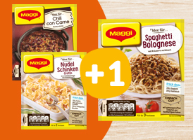 Zwei Beutel Maggi Fix kaufen +1 gratis