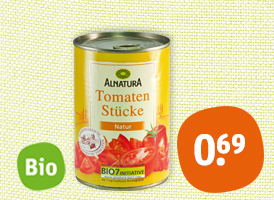 Alnatura Bio-Tomatenstücke, natur