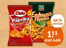 Chio Chips, funny-frisch Flippies oder Chipsfrisch