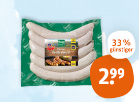 Weimarer Thüringer Rostbratwurst, gebrüht