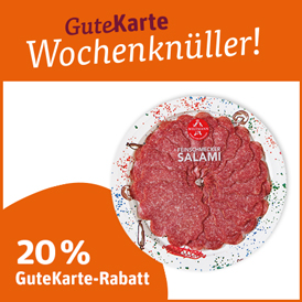  20 % GuteKarte-Rabatt auf Wiltmann Salami-Teller