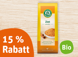 15 % Rabatt auf alle Lebensbaum Bio-Gewürze (inklusive demeter)