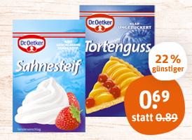 Dr. Oetker Tortenguss oder Sahnesteif