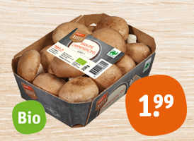 Naturland tegut… Bio-Champignons, braun