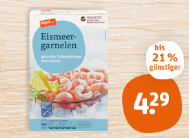 tegut... Eismeergarnelen, Riesengarnelen King Prawns oder Frutti di Mare