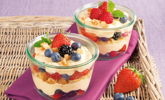 Sommerbeeren-Trifle