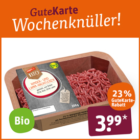 Biokreis tegut... Bio-Rinder- und -Lammhackfleisch