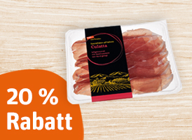 20 % Rabatt auf tegut... vom Feinsten Wurstspezialitäten italienischer Art 