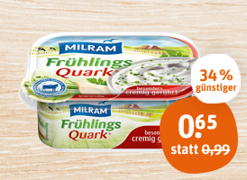 Milram Frühlingsquark oder Sour Cream