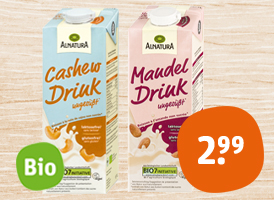 Alnatura Bio-Cashew oder Mandel- Drink 8