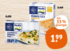 Frosta Schlemmerfilet, Knusper Fisch Minis oder Pfannen Fisch