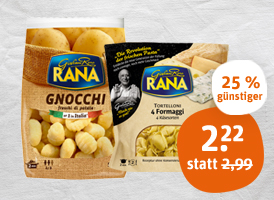 Rana Tortellini oder Gnocchi