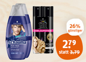 Schauma Shampoo oder Drei Wetter Taft Haarspray