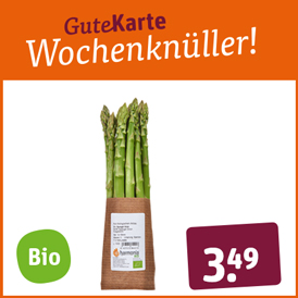 Bio-Spargel grün