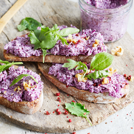 Stullen mit Rotkohl-Aufstrich